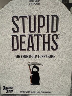 University Games Stupid Deaths Board Game - Gray